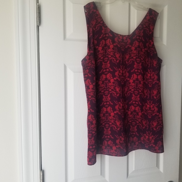 CAbi Sleeveless Tank Top Red Purple Women's Large - Picture 8 of 12